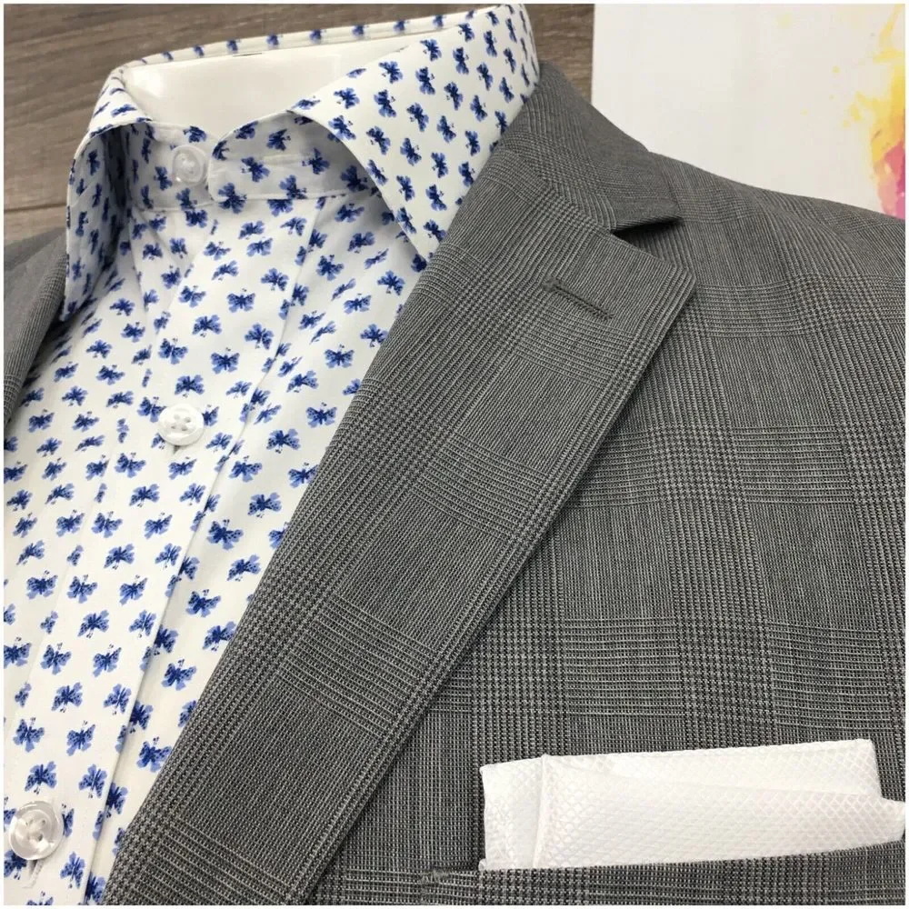 BANANA REPUBLIC Mens Blazer Sport Coat Casual Jacket Size‎ 42R Gray Wool Suit